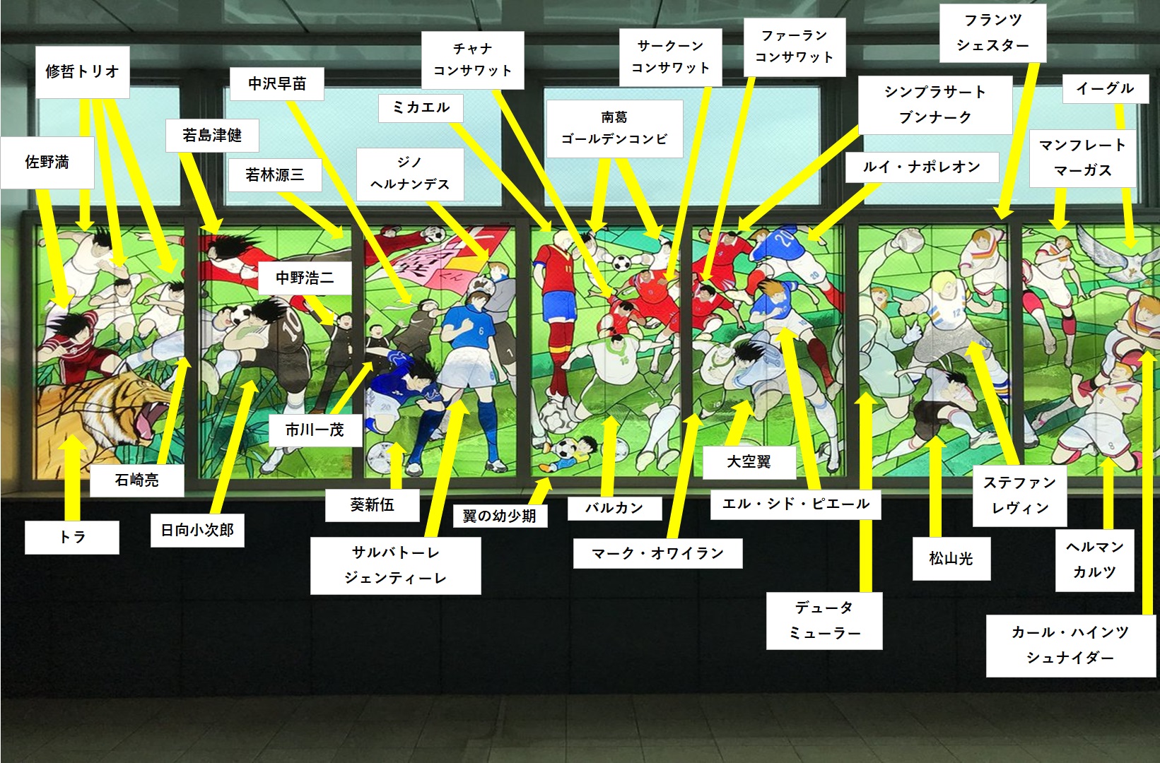 浦和美園駅のキャプテン翼ステンドグラスについて徹底調査 Camisa8のブログ